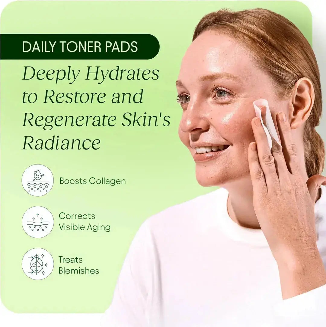 Toning Polish Pads - Korean Skincare for Dark Spots, Wrinkles & Dull Skin