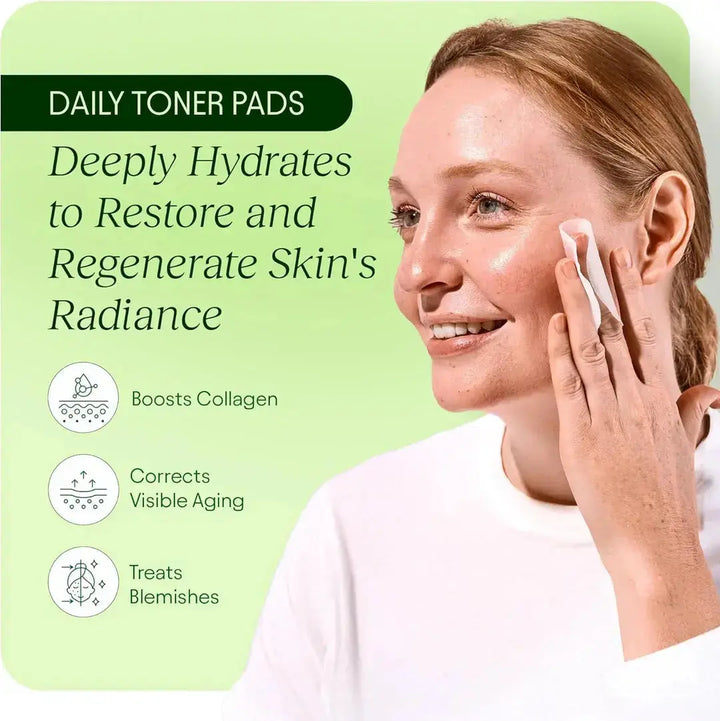 Toning Polish Pads - Korean Skincare for Dark Spots, Wrinkles & Dull Skin